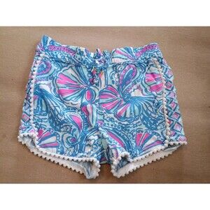 Lilly Pulitzer Girls Target Pull on Shorts 4T Blue/Pink/White